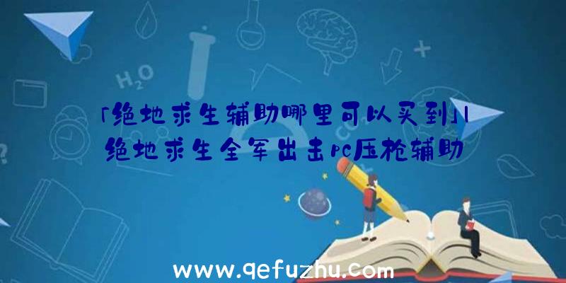 「绝地求生辅助哪里可以买到」|绝地求生全军出击pc压枪辅助